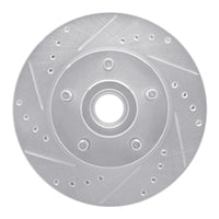 R1 Concepts R1 70-72 Dodge Charger Front Left Drilled & Slotted Silver Brake Rotor