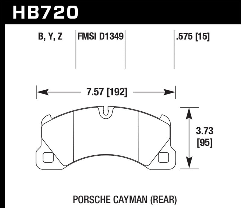 Hawk Performance Hawk 10-16 Porsche Panamera / 08-15 Porsche Cayenne Performance Ceramic Street Front Brake Pads