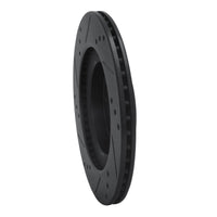 R1 Concepts R1 12-17 Mitsubishi I-MIEV Front Right Drilled & Slotted Black Brake Rotor