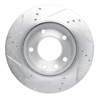 R1 Concepts R1 02-06 Dodge Sprinter 2500 Front Right Drilled & Slotted Silver Brake Rotor