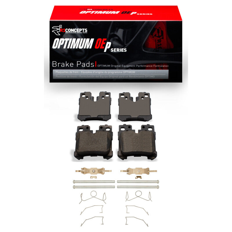 R1 Concepts R1 2018-2025 Lexus LS500h Rear R1 Optimum OE Pads & Hardware Kit