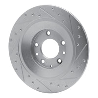 R1 Concepts R1 06-07 Mazda 6 Rear Left Drilled & Slotted Silver Brake Rotor