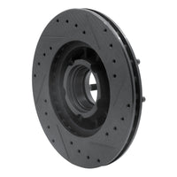 R1 Concepts R1 90-94 Ford Explorer Front Left Drilled & Slotted Black Brake Rotor