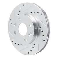 R1 Concepts R1 94-00 Kia SPECTRA Front Left Drilled & Slotted Silver Brake Rotor