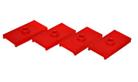 Energy Suspension 62-80 MG MGB Red Rear Leaf Spring Pad Set