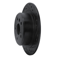 R1 Concepts R1 95-99 Toyota AVALON Rear Right Drilled & Slotted Black Brake Rotor