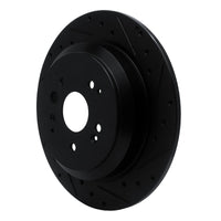 R1 Concepts R1 14-16 Acura MDX Rear Right Drilled & Slotted Black Brake Rotor