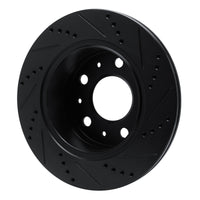 R1 Concepts R1 14-21 Ram Promaster 2500 Rear Left Drilled & Slotted Black Brake Rotor