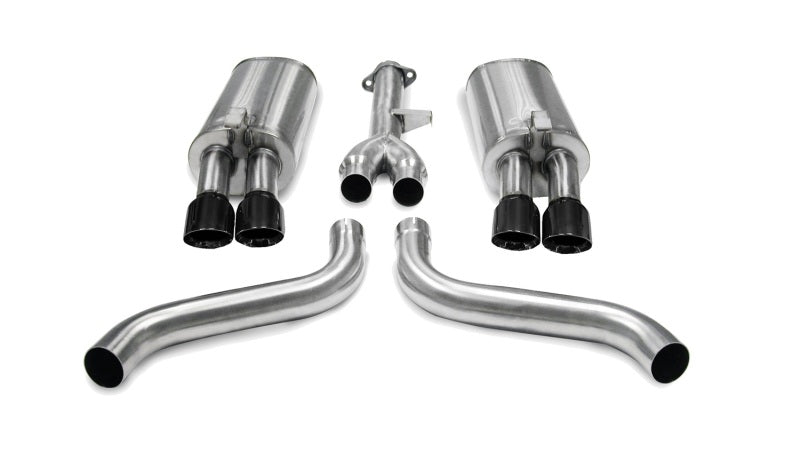 CORSA Performance Corsa 1986-1991 Chevrolet Corvette C4 5.7L V8 L98 Black Sport Cat-Back Exhaust