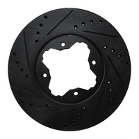R1 Concepts R1 91-97 Acura CL Front Left Drilled & Slotted Black Brake Rotor