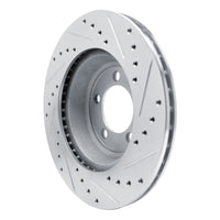 R1 Concepts R1 1965-1972 Dodge Dart Front Left Drilled & Slotted Silver Brake Rotor
