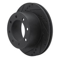 R1 Concepts R1 05-12 Ford F-250 4WD (Super Duty) Rear Left Drilled & Slotted Black Brake Rotor