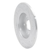 R1 Concepts R1 16-16 Honda CR-Z Rear Left Drilled & Slotted Silver Brake Rotor
