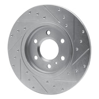 R1 Concepts R1 06-06 Buick TERRAZA Rear Left Drilled & Slotted Silver Brake Rotor