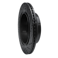 R1 Concepts R1 12-20 Ford F-150 4WD Rear Left Drilled & Slotted Black Brake Rotor
