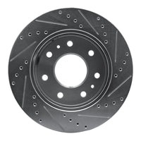 R1 Concepts R1 09-09 Ford F-150 RWD Front Left Drilled & Slotted Silver Brake Rotor