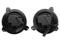 Raxiom 18-22 Jeep Wrangler JL/JT Axial 9-Inch LED Headlights w/RGB Halo- Black Housing (Clear Lens)