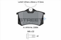 PAGID Racing T8176SP2001 STREET+ Brake Pads