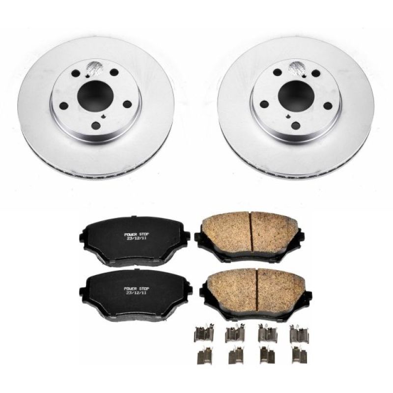 PowerStop Power Stop 01-05 Toyota RAV4 Front Z17 Evolution Geomet Coated Brake Kit