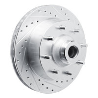 R1 Concepts R1 73-77 Dodge B300 Van (71-74) / B300 (75-80) Front Right Drilled & Slotted Silver Brake Rotor