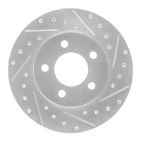 R1 Concepts R1 93-97 Chrysler CONCORDE Front Right Drilled & Slotted Silver Brake Rotor
