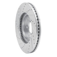 R1 Concepts R1 06-09 Chevrolet Trailblazer Front Right Drilled & Slotted Silver Brake Rotor