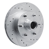R1 Concepts R1 88-96 Chevrolet C2500 Front Right Drilled & Slotted Silver Brake Rotor