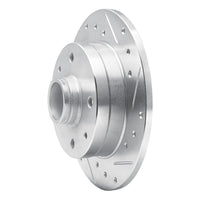 R1 Concepts R1 1981-1985 Mazda RX-7 Rear Right Drilled & Slotted Silver Brake Rotor