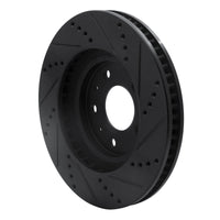 R1 Concepts R1 03-07 Cadillac CTS Front Left Drilled & Slotted Black Brake Rotor