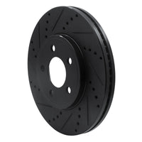 R1 Concepts R1 03-11 Ford Crown Victoria Front Left Drilled & Slotted Black Brake Rotor