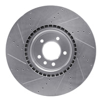 R1 Concepts R1 18-25 Land Rover Defender 90 Front Left Drilled & Slotted Silver Brake Rotor