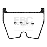 EBC 06-09 Audi RS4 4.2 (Cast Iron Rotors) Yellowstuff Front Brake Pads
