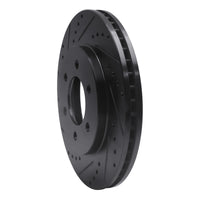 R1 Concepts R1 02-06 Ford Expedition Front Left Drilled & Slotted Black Brake Rotor