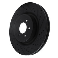 R1 Concepts R1 2003-2017 Dodge Viper Front Right Drilled & Slotted Black Brake Rotor