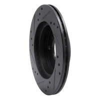 R1 Concepts R1 89-94 Suzuki Swift Front Right Drilled & Slotted Black Brake Rotor