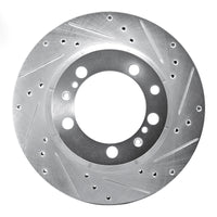 R1 Concepts R1 91-97 Porsche 911 Left Rear Drilled & Slotted Silver Brake Rotor
