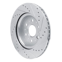 R1 Concepts R1 17-25 Buick Enclave Rear Left Drilled & Slotted Silver Brake Rotor