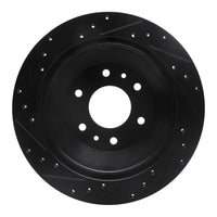 R1 Concepts R1 02-09 Buick Rainier Rear Right Drilled & Slotted Black Brake Rotor