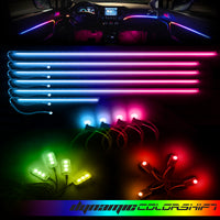 Oracle Lighting Dynamic Colorshift 18 Piece Universal Full LED Interior Dash Board Kit