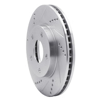 R1 Concepts R1 07-17 Dodge CALIBER Front Left Drilled & Slotted Silver Brake Rotor