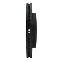 R1 Concepts R1 99-07 Ford E-350 Econoline Club Wagon Rear Right Drilled & Slotted Black Brake Rotor
