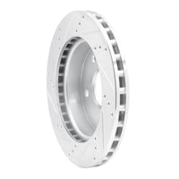 R1 Concepts R1 05-11 Dodge Dakota 4WD Front Right Drilled & Slotted Silver Brake Rotor