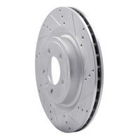 R1 Concepts R1 14-24 Land Rover Range Rover Rear Right Drilled & Slotted Silver Brake Rotor