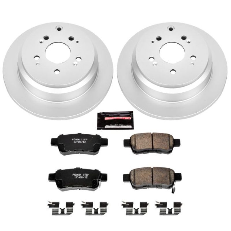 PowerStop Power Stop 05-10 Honda Odyssey Rear Z17 Evolution Geomet Coated Brake Kit