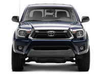 Raxiom 12-15 Toyota Tacoma Axial Series Headlights/Seq LED Bar- Black- Clear Lens