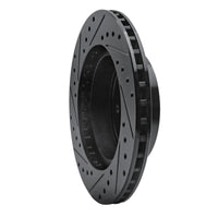 R1 Concepts R1 87-90 Dodge Dakota 4WD Front Right Drilled & Slotted Black Brake Rotor