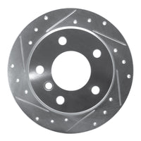 R1 Concepts R1 96-02 BMW Z3 Rear Left Drilled & Slotted Silver Brake Rotor