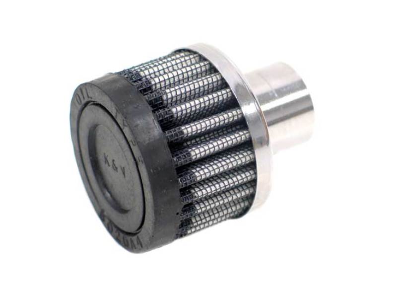 K&N Engineering K&N Steel Base Crankcase Vent Filter/Breather 1in Vent OD x 2in OD x 1.5in Height