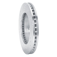 R1 Concepts R1 70-93 Ford Taurus (Excl SHO) Front Right Drilled & Slotted Silver Brake Rotor