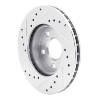 R1 Concepts R1 82-84 Buick SKYHAWK Front Right Drilled & Slotted Silver Brake Rotor